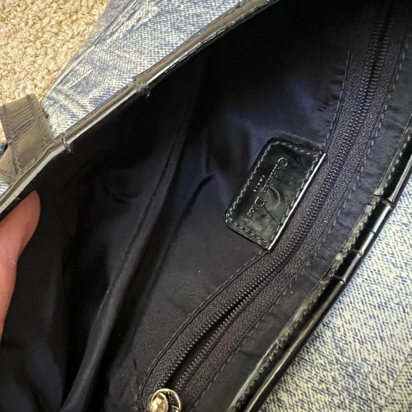 Dior Printed Denim Saddle Bag - Picture 8 of 12